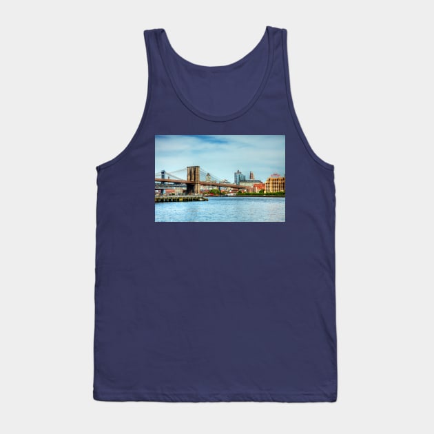 Brooklyn Bridge East River New York City Tank Top by tommysphotos